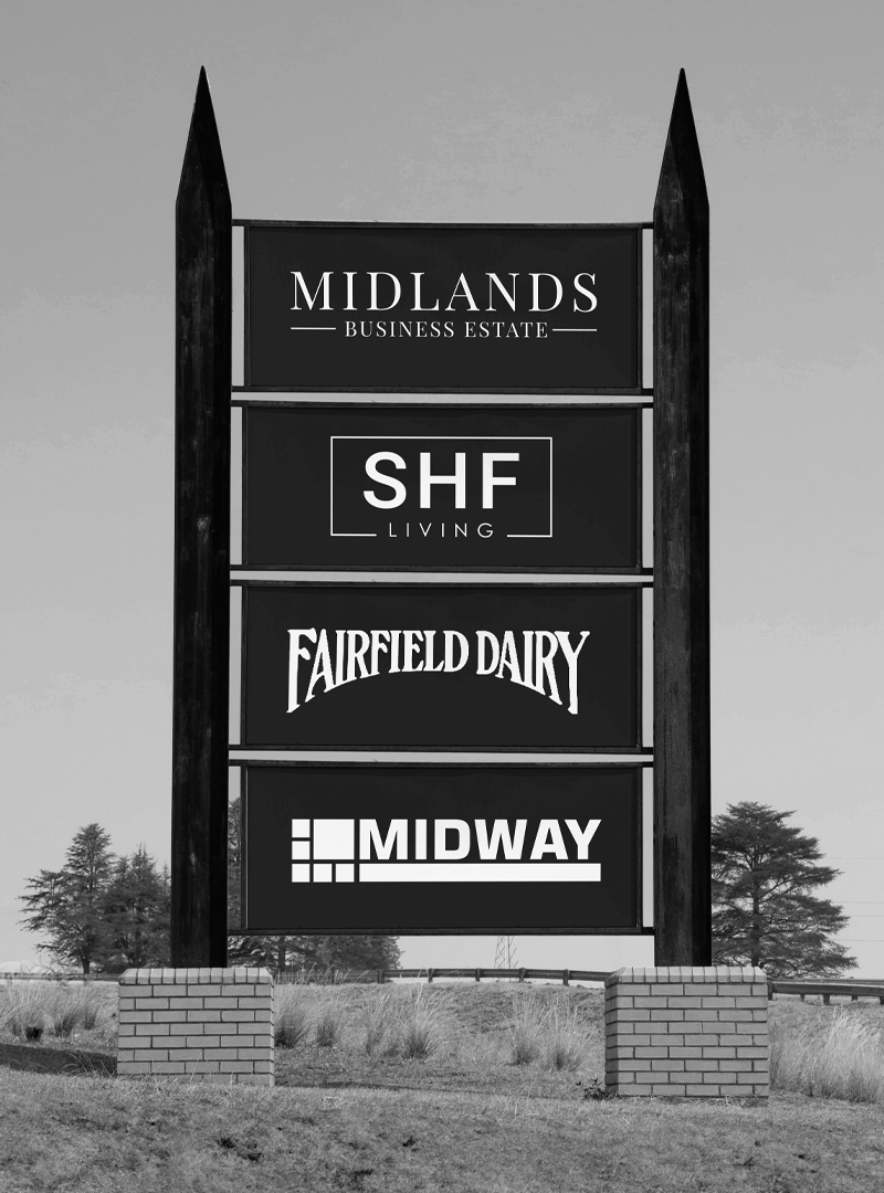 shf midlands estate sign
